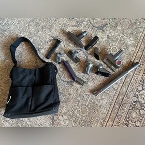 Dyson Vacuum OEM Caddy Accessory Bag and Attachments Accessories Brushes